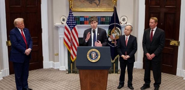 Trump anuncia investimentos de 'pelo menos US$ 500 bilhões' em projeto de IA