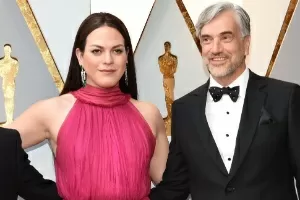Sebastian Lelio (L) and Daniela Vega arrive for the 90th Annual Academy Awards on March 4, 2018, in Hollywood, California. / AFP PHOTO / VALERIE MACON - AFP