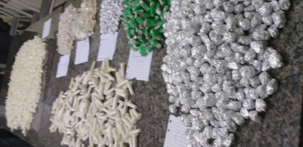 30.jan.2017 - Drogas apreendidas com PMs do Grajaú, zona sul de SP - Divulgação/Polícia Civil - Divulgação/Polícia Civil