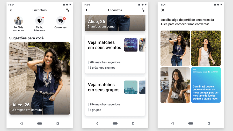 Facebook lançou sua versão própria do Tinder no Brasil - Divulgação