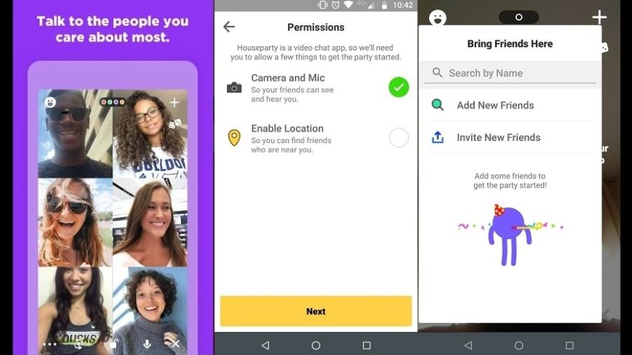 Houseparty é o app leito por muitos para animar encontros online - Reprodução