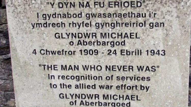 A plaque, Glyndwr Michael