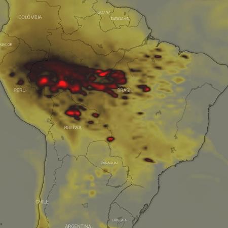 Mancha gigante mostra fumaça e fogo tomando conta do sul da Amazônia - Wind