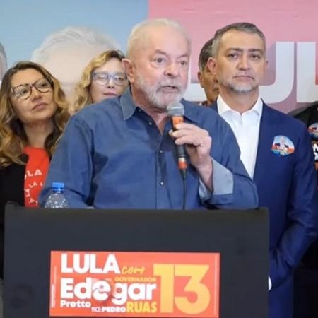 16.set.2022 - Ex-presidente Luiz Inácio Lula da Silva (PT) concede entrevista a jornalistas em Porto Alegre - Reprodução/YouTube/Lula