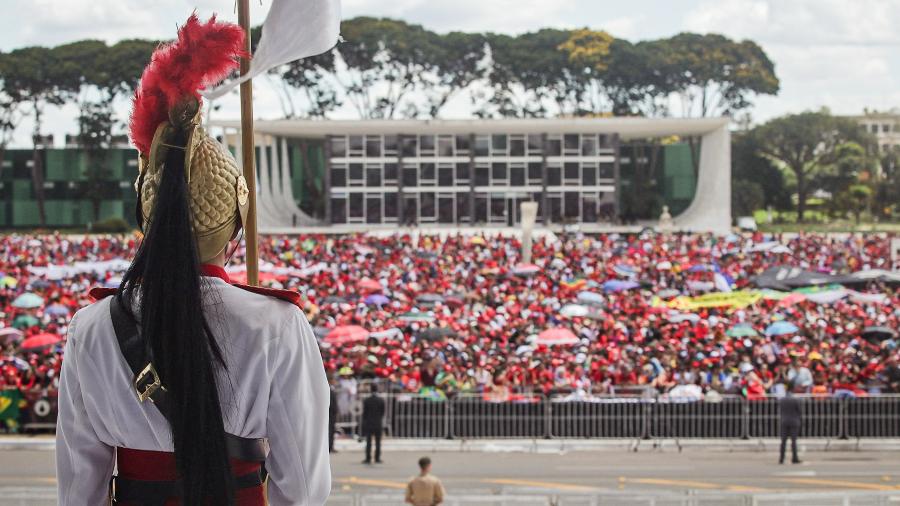 Dragões da Independência na Praça dos Três Poderes para a posse de Lula - Leo Bahia/www.fotoarena.com.br