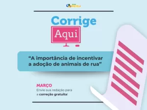 Corrige Aqui: tema de redação sobre adoção de animais de rua