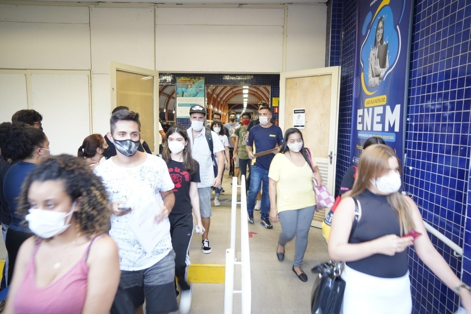 1º dia do Enem na unidade Marquês de São Vicente da Unip, na zona oeste de São Paulo - André Porto/UOL