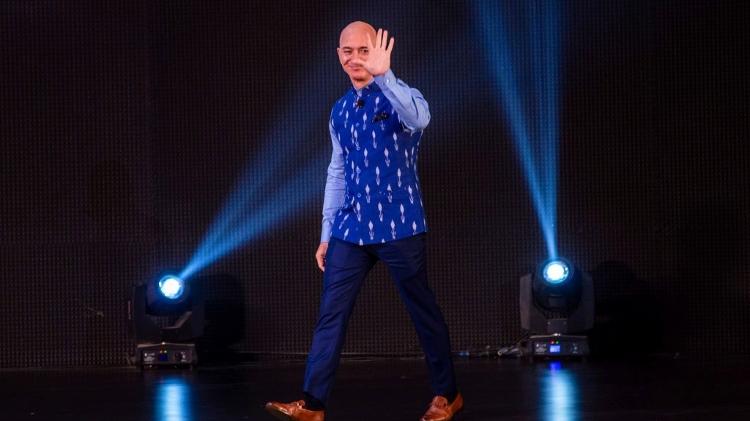 Jeff Bezos em evento da Amazon na Índia - Hindustan Times via Getty Images - Hindustan Times via Getty Images