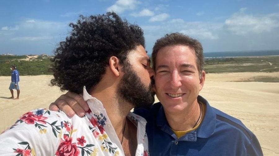 David Miranda e Glenn Greenwald em foto de janeiro de 2022 - Reprodução/Instagram Glenn Greenwald