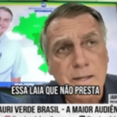 Bolsonaro em gravação publicada nas redes do filho Flávio contra Boulos - Reprodução