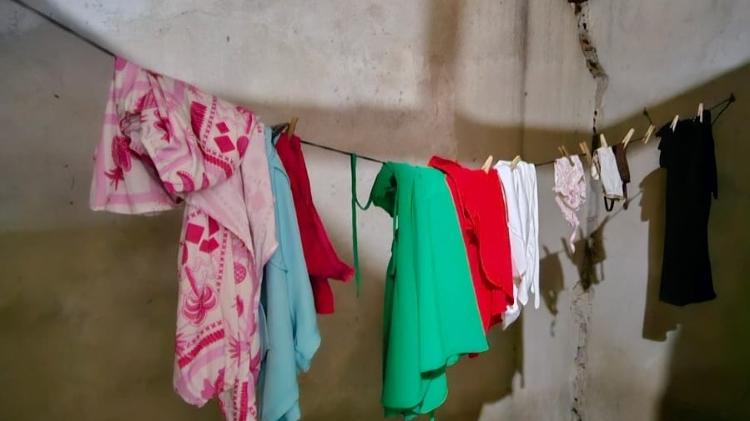 Rachadura em casa do Bom Parto, em Maceió