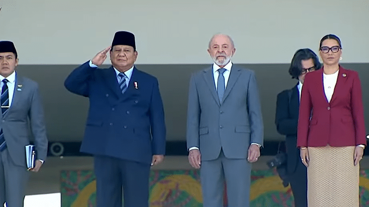 Lula recebeu o presidente da Indonésia, Prabowo Subianto, em julho Lula recebeu o presidente da Indonésia, Prabowo Subianto, em julho
