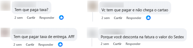 Usuários estranham cobrança de taxa para suposto envio do cartão Slice Banking Usuários estranham cobrança de taxa para suposto envio do cartão Slice Banking