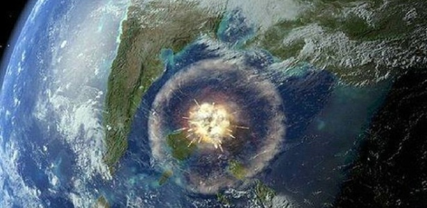 Simulação mostra impacto de meteoro responsável pela extinção da vida na Terra há 66 milhões de anos - Divulgação