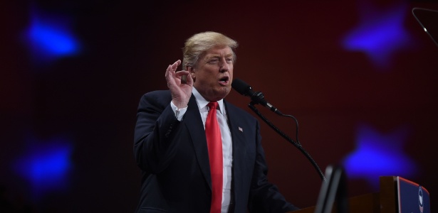O presidente eleito Donald Trump discursa em Des Moines, Iowa, nos EUA - Timothy A. Clary/ AFP