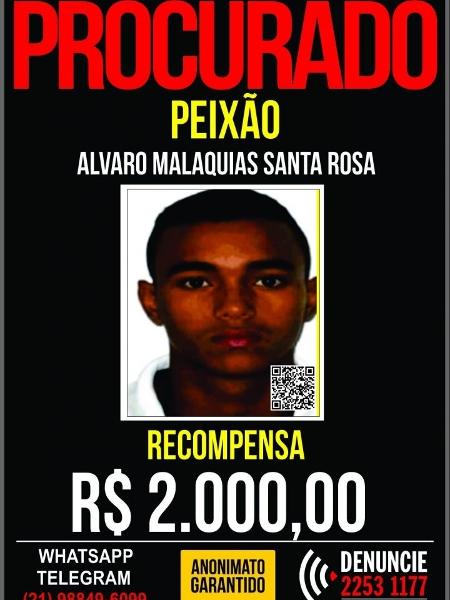 Álvaro Malaquias Santa Rosa, o Peixão, é suspeito de ser o mandante de ataques a terreiros no Rio - Reprodução
