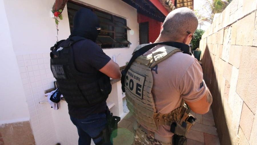 Operação na Bahia prendeu suspeitos de assalto a agências bancárias - Ascom/Alberto Maraux