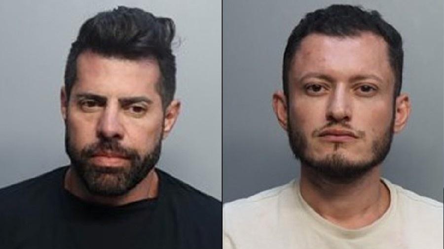 Marcelo Chaves e Ronald Maldonado são acusados de tráfico de drogas - Divulgação/Miami-Dade Police