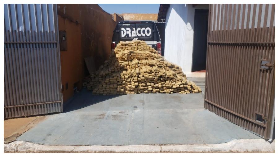 Polícia Civil de Campo Grande (MS) apreendeu duas toneladas de maconha em agosto de 2022 - Divulgação