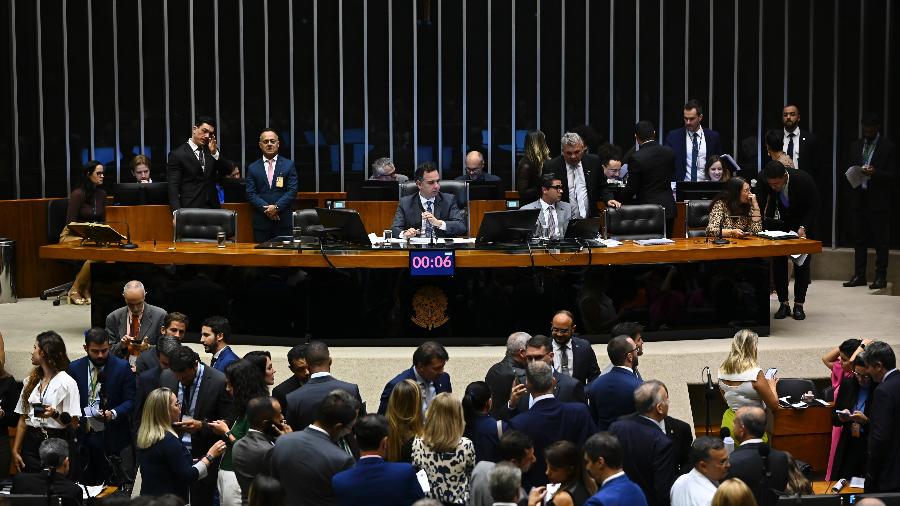 28.mai.2024 - Congresso Nacional manteve veto de Bolsonaro referente à criminalização das fake news