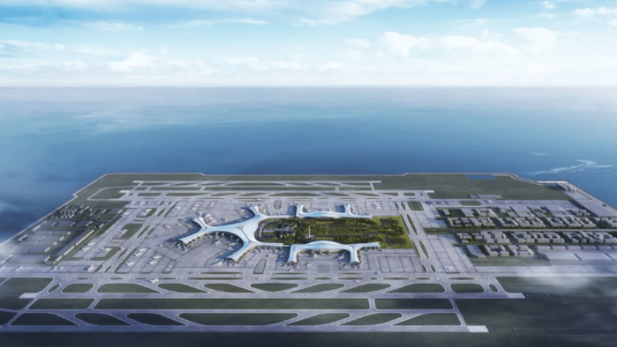 China terá maior aeroporto do mundo em ilha artificial