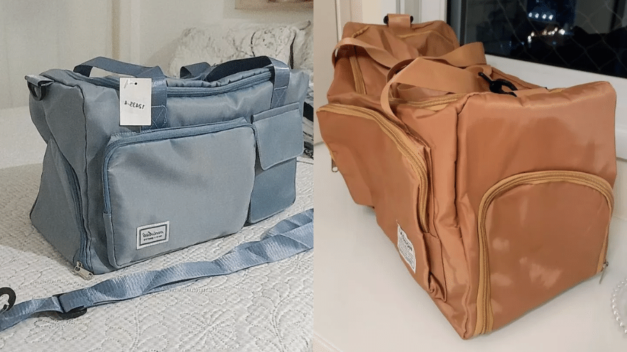 A bolsa é ideal tanto para a academia quanto para viagens A bolsa é ideal tanto para a academia quanto para viagens
