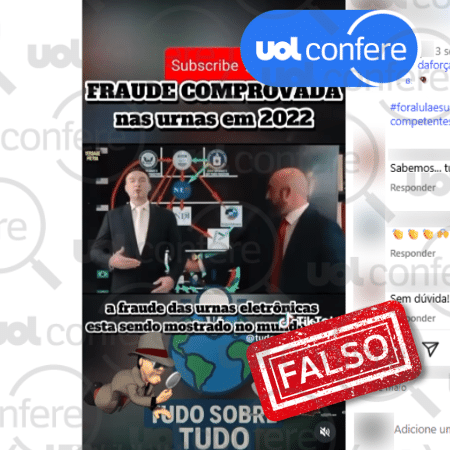 12.jun.2025 - Não existem provas de que a Usaid influenciou as eleições de 2022 no Brasil - Arte/UOL sobre Reprodução Instagram