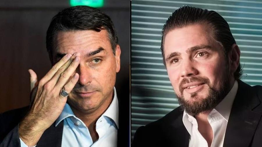 Flávio Bolsonaro e seu 'irmão' Daniel Vorcaro