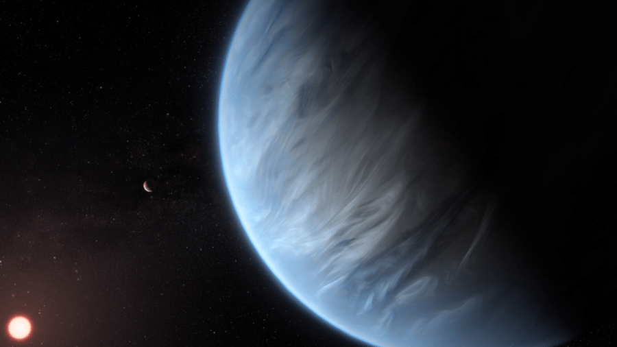Até 50% da atmosfera do planeta K2-18b pode ser composta por água - ESA/UCL