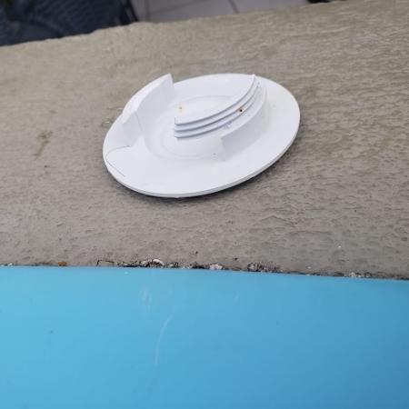 O geólogo conseguiu quebrar a peça, que tem rosca e fazia a sucção - Arquivo Pessoal