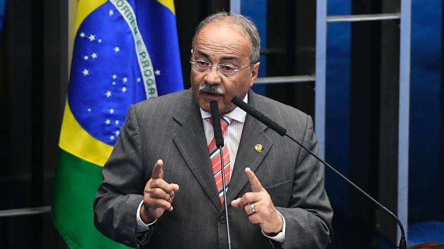Chico Rodrigues (DEM-RR) nega ter desviado recursos de combate à covid-19 - Marcos Oliveira/Brazilian Senate Press Office/AFP