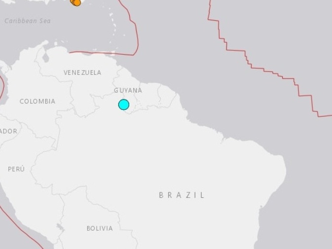 Terremoto na fronteira com a Guiana é sentido no Amazonas e em Roraima