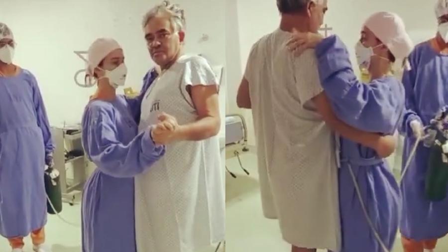 Médica dança forró com paciente após alta - Reprodução/Instagram