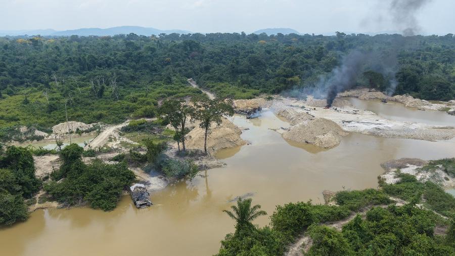 A TI Kayapó, no sudeste do Pará, é a mais impactada pelo garimpo na bacia do rio Xingu - Felipe Werneck/Ibama