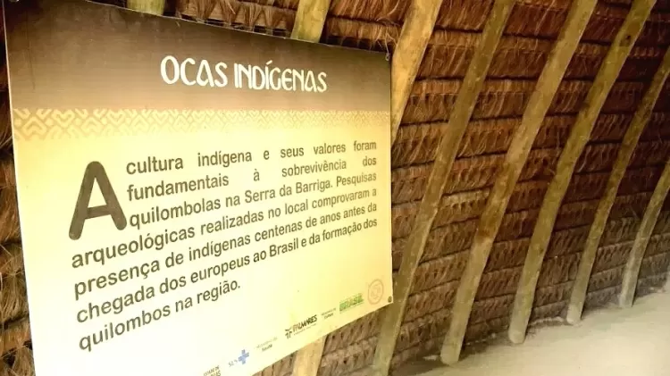 Oca reproduzida dentro do parque memorial - Beto Macário/UOL - Beto Macário/UOL