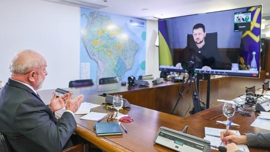 Lula em reunião com Zelensky sobre guerra na Ucrânia