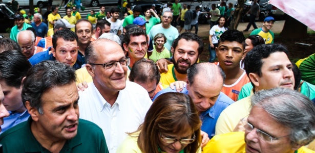 Os tucanos Aécio Neves e Geraldo Alckmin - Bruno Polett - 13.dez.2016 -i/Folhapress