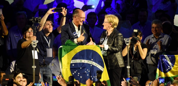 4.ago.2018 - Alckmin e Ana Amélia são oficializados como candidatos a presidente durante convenção nacional do PSDB