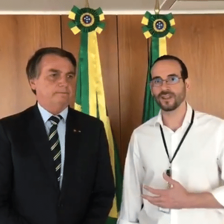 O presidente Jair Bolsonaro (sem partido) e Arthur Weintraub - Reprodução/Twitter
