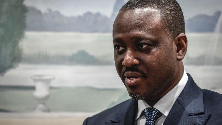 Guillaume Soro, ex-premiê da Costa do Marfim, foi acusado junto com 19 outras pessoas de fomentar uma "insurreição civil e militar" para derrubar Ouattara em dezembro de 2019 - STEPHANE DE SAKUTIN/AFP