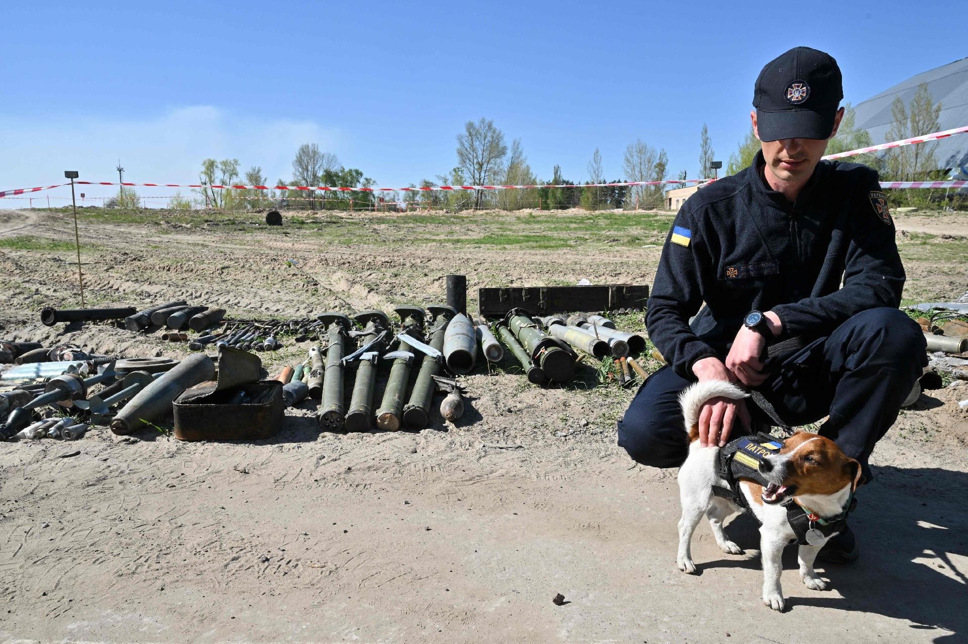 In addition to the explosives, the Boss helps find artifacts that were lost amid the rubble - Sergei Supinsky/AFP