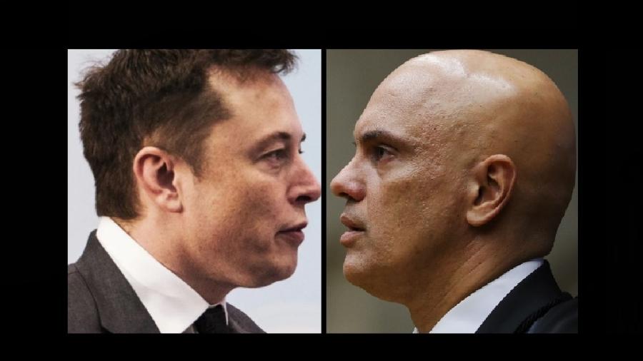 Elon Musk e Alexandre de Moraes