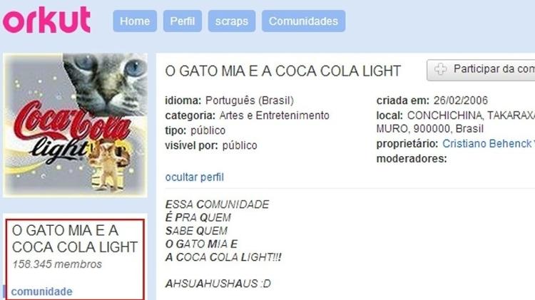 O GATO MIA E A COCA COLA LIGHT