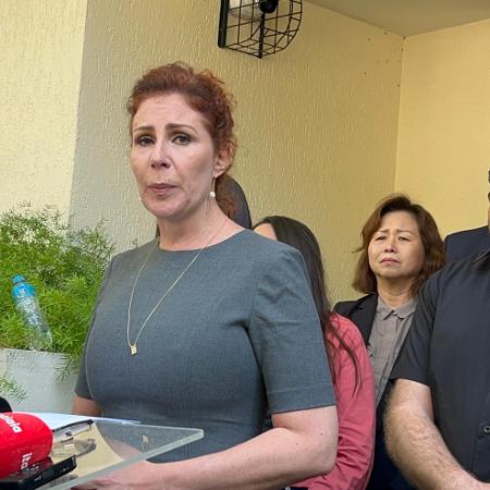 Carla Zambelli fala a jornalistas após ser condenada por invasão aos sistemas do CNJ Carla Zambelli fala a jornalistas após ser condenada por invasão aos sistemas do CNJ