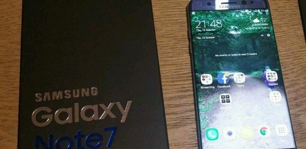 Unidade do Galaxy Note 7, da Samsung, é vendida no Ebay - Reprodução/Ebay