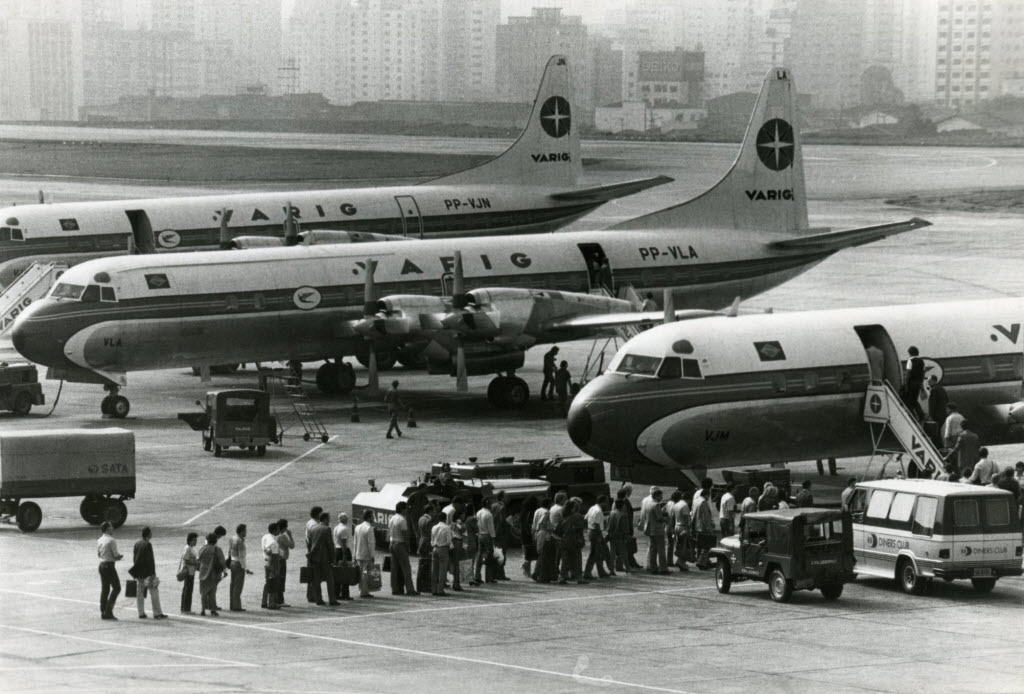 Aviões Electra da Varig - Roberto Faustino - 16.05.1986/Folhapress
