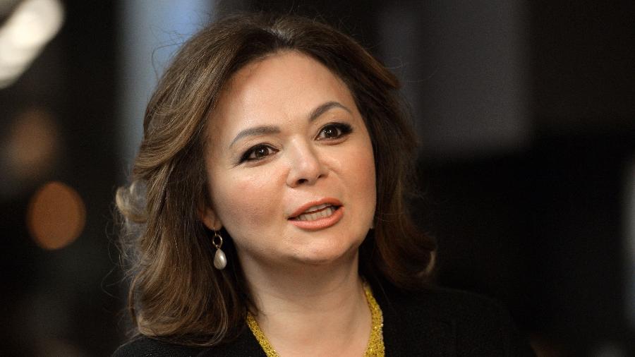 8.nov.2018 - A advogada russa Natalia Veselnitskaya fala durante entrevista em Moscou, Rússia - YURY MARTYANOV/AFP
