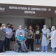 26.set.2020 - Iray Fernandes, na cadeira de rodas, é o último paciente a ter alta no hospital de campanha do Ibirapuera - Divulgação/Governo de SP