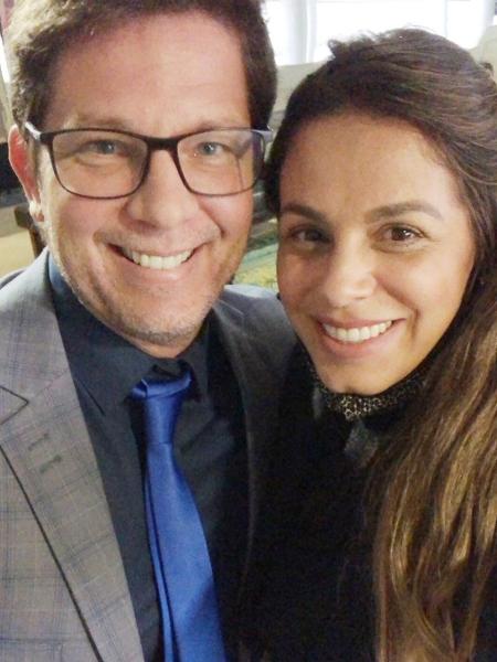 Edianne Abreu posa para selfie com o amigo Mário Frias - Reprodução/ Instagram