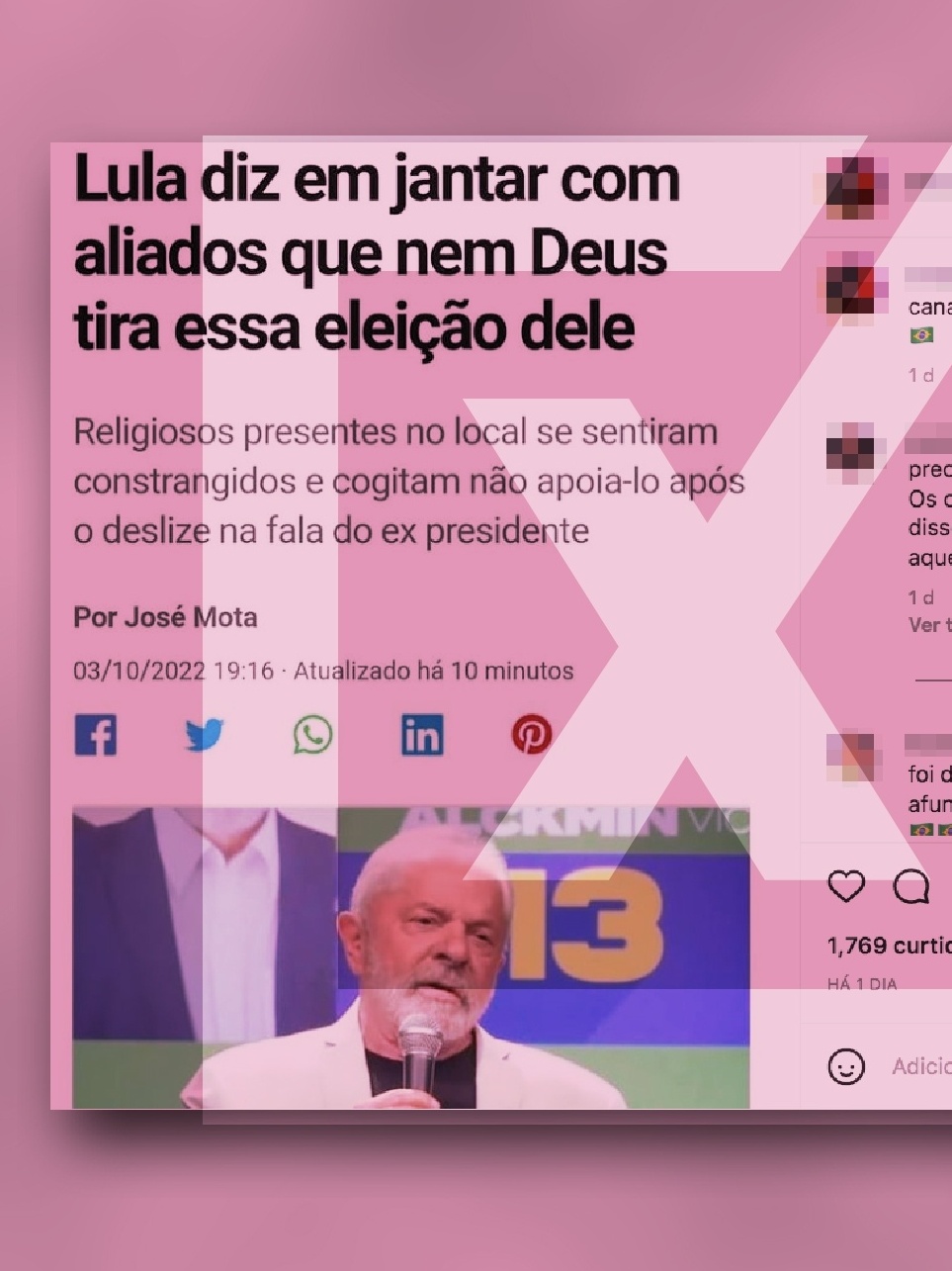 Evangélicos abençoam Lula e pedem a Deus sua eleição